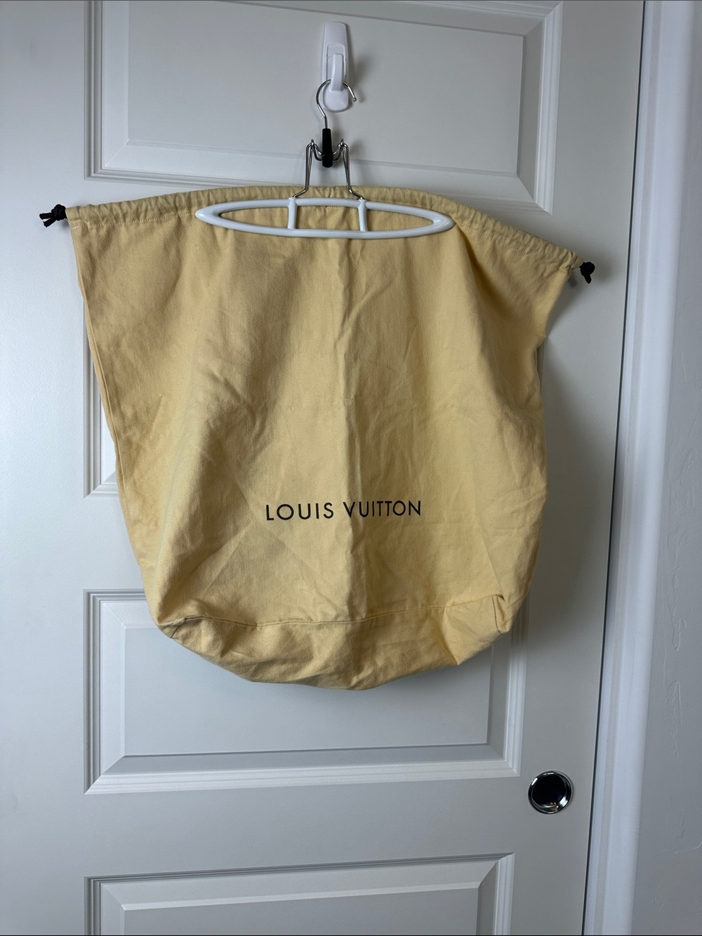 Louis Vuitton Cotton Dust Bag Yellow Large